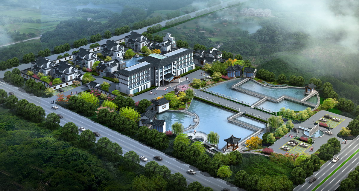 别墅会所效果图 别墅会所效果图